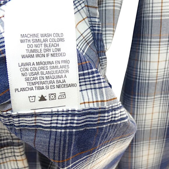 Roebuck & Co. Plaid Long Sleeve Button Up Casual Skater Shirt Men's Sz XL - Picture 9 of 10